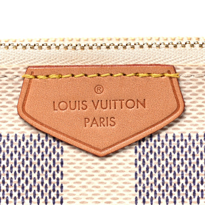 Damier Azur Double Zip Pochette