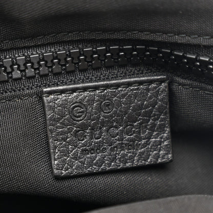 Nylon Monogram Medium Flat Messenger Bag Black
