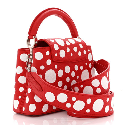 LV X YK Taurillon Capucines Mini Red White