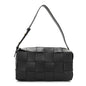 Lambskin Maxi Intrecciato Brick Cassette Bag Black