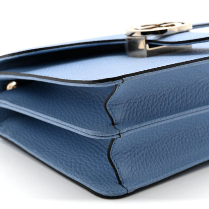 Dollar Calfskin Small Interlocking G Shoulder Bag Mineral Blue