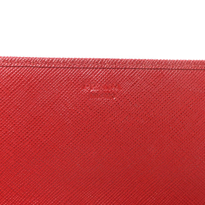 Saffiano Metal Oro Chain Wallet Fuoco