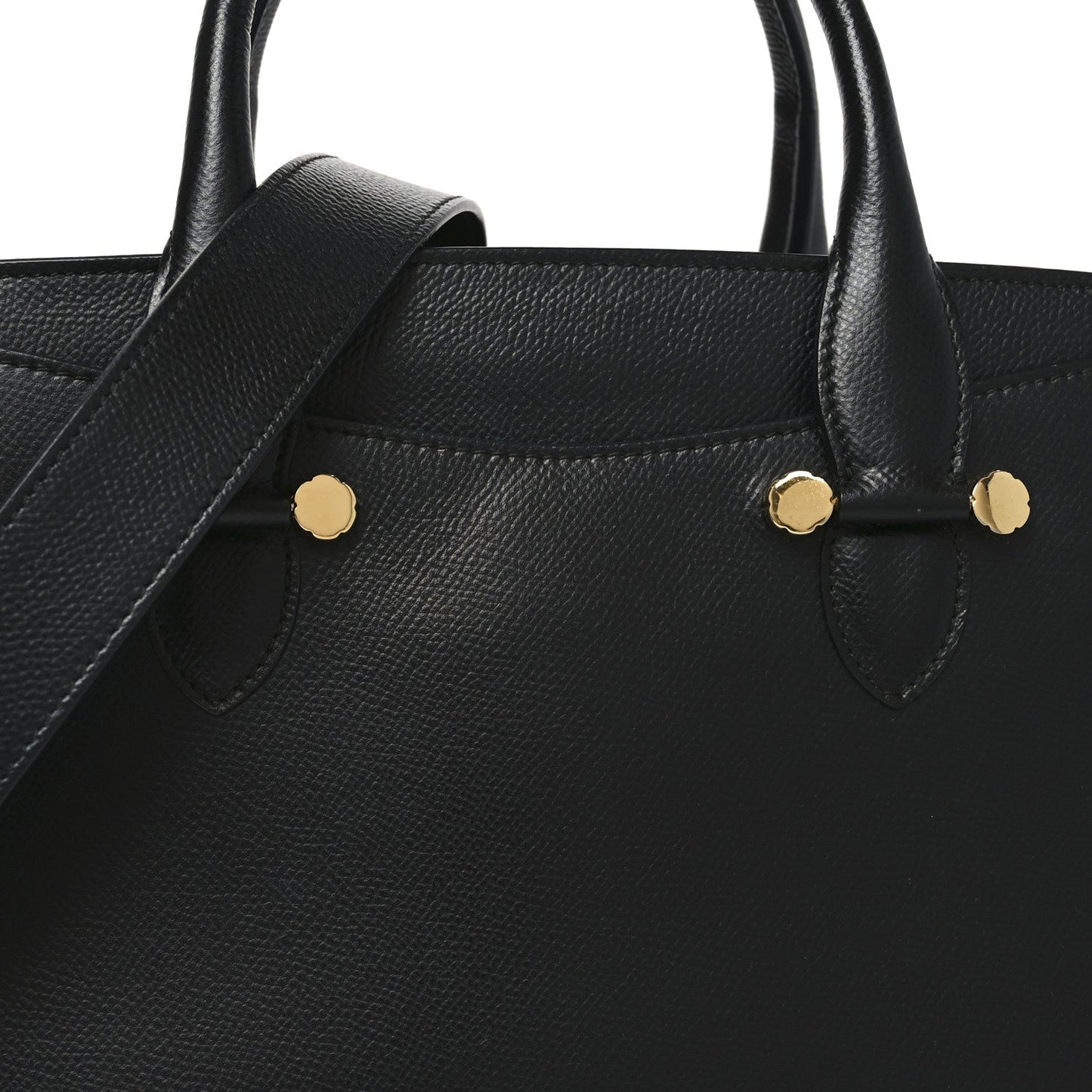 Hammered Calfskin Today Satchel Black