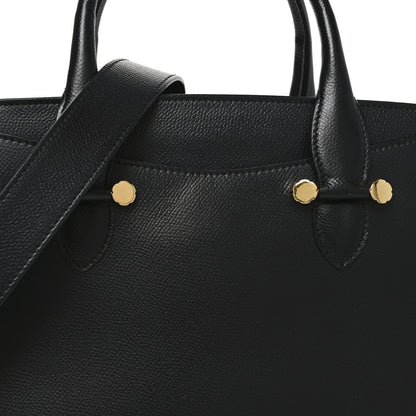 Hammered Calfskin Today Satchel Black