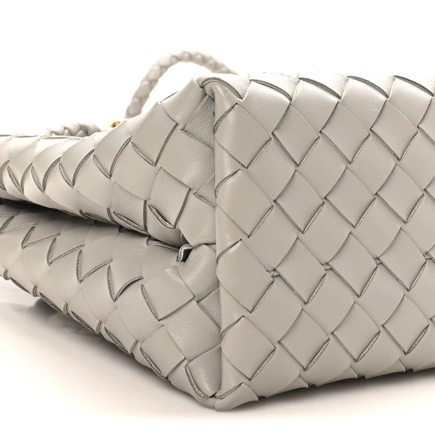 Nappa Intrecciato Small Andiamo Shoulder Bag Sterling