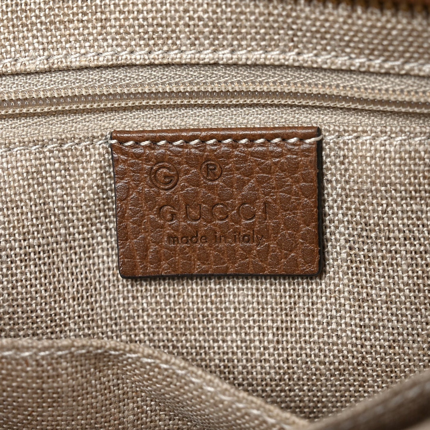 Monogram Small Bree Tote Beige Tabacco