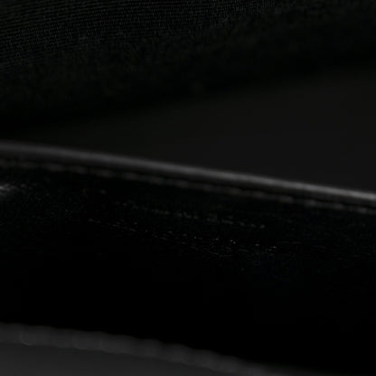 Calfskin Medium Heart Bolts Monogram Kate Satchel Black