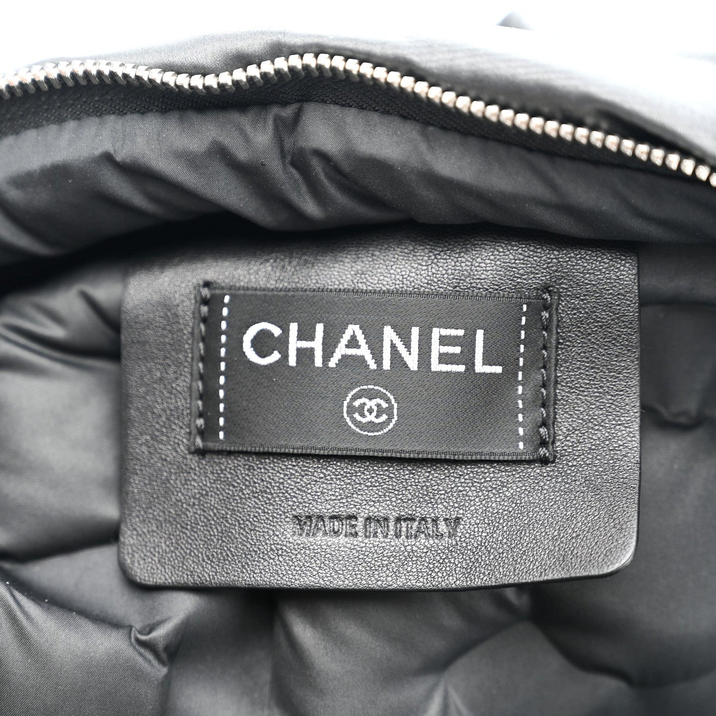 Nylon Embossed Small Doudoune Backpack Grey