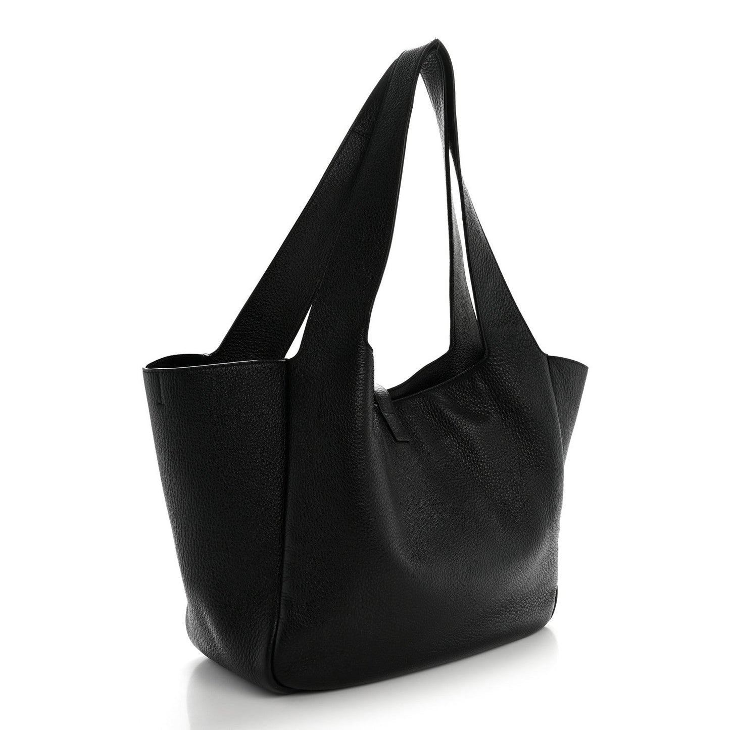 Grained Deerskin Bea Tote Black