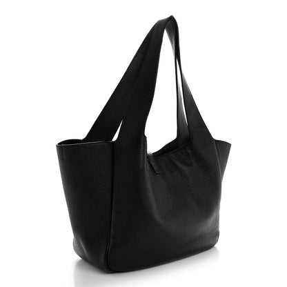 Grained Deerskin Bea Tote Black