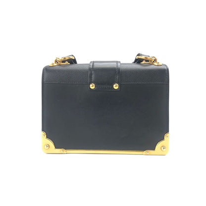 Prada Cahier Leather Shoulder Bag