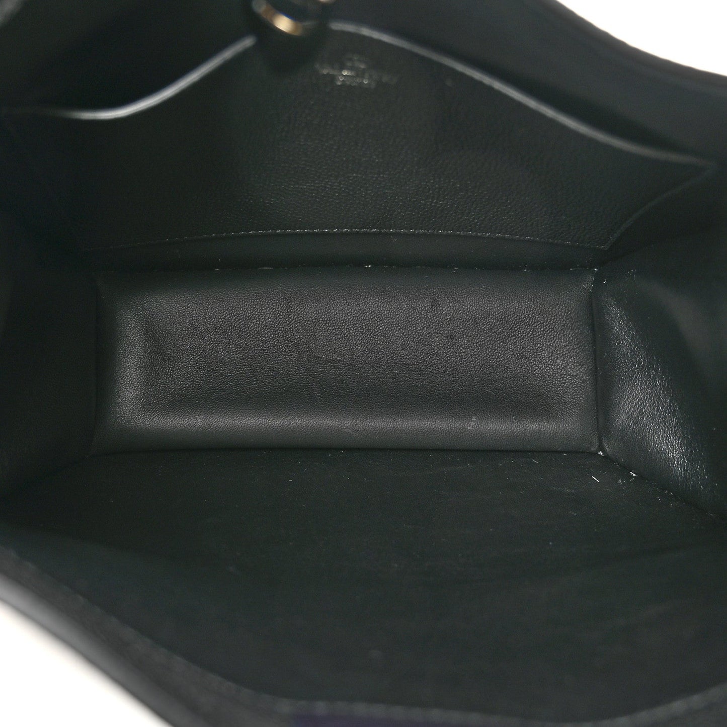 Grained Calfskin Rockstud Hobo Shoulder Bag Black