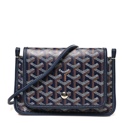 Goyardine Plumet Wallet Clutch Navy