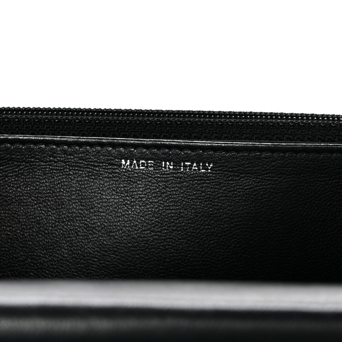 Lambskin Quilted Boy Wallet On Chain WOC Black