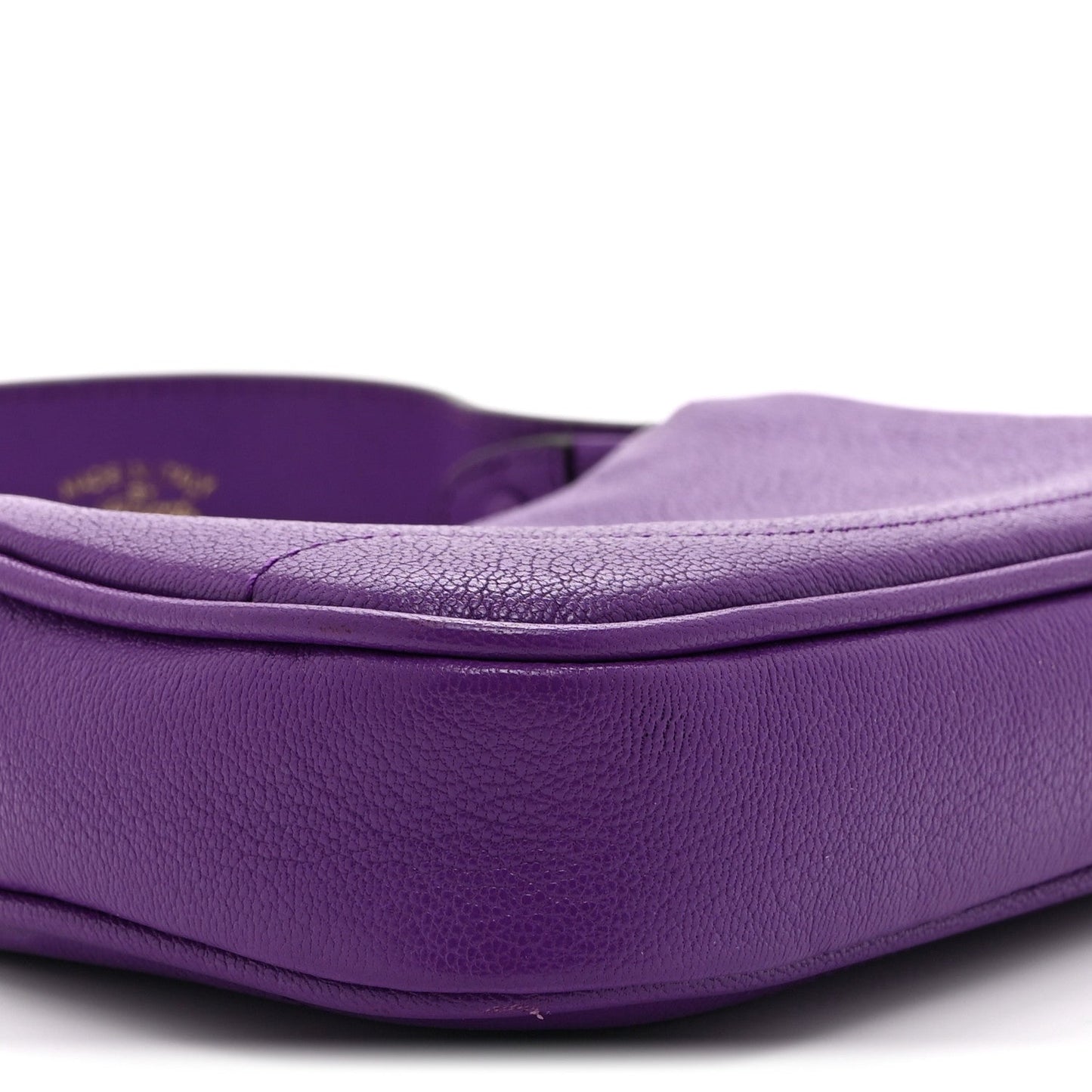 Goatskin Mini Aphrodite Shoulder Bag Shine Purple