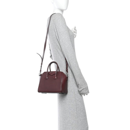 Sugar Goatskin Mini Antigona Oxblood