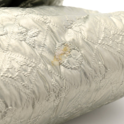 Jacquard Quilted Monogram Altair Clutch Argent