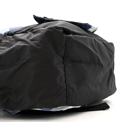 Nylon Camouflage Backpack Blue