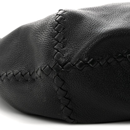 Cervo Deerskin Large Hobo Black