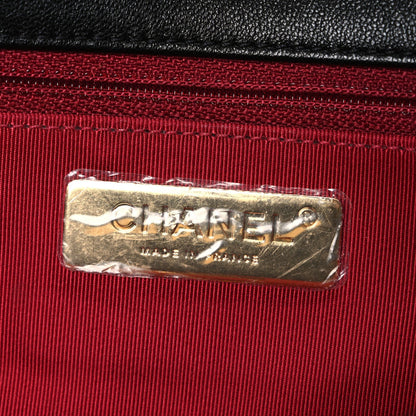 Lambskin Quilted Large Chanel 19 Flap Black
