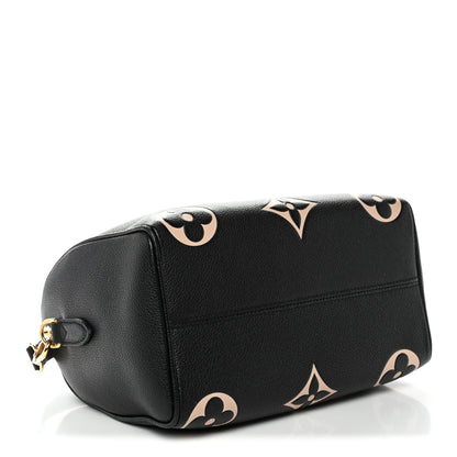 Empreinte Monogram Giant Speedy Bandouliere 25 Black Beige