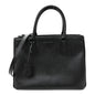 Saffiano Lux Monochrome Large Galleria Double Zip Tote Black