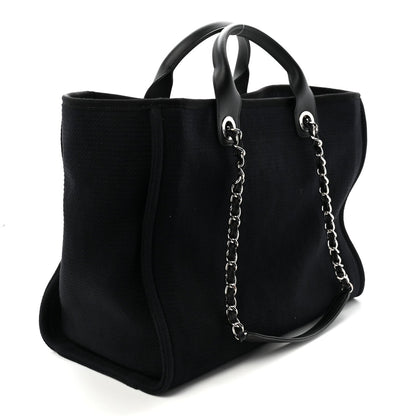 Mixed Fibers Medium Deauville Tote Black