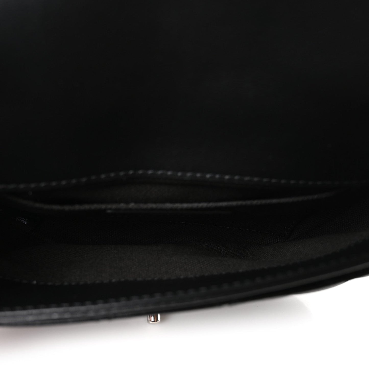 Calfskin Quilted CC Uniform Flap Belt Bag Black