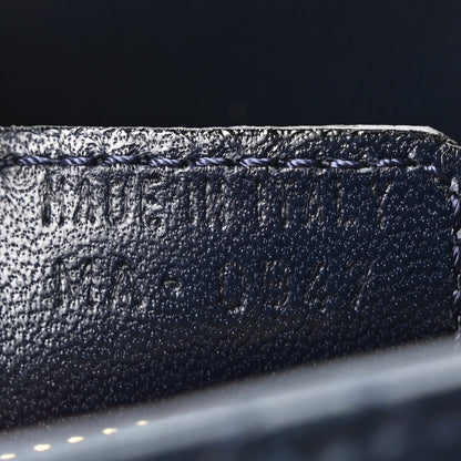 Lambskin Cannage Medium Lady Dior Navy Blue