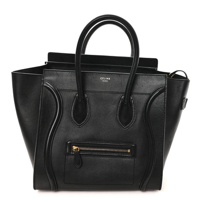 Smooth Calfskin Mini Luggage Black