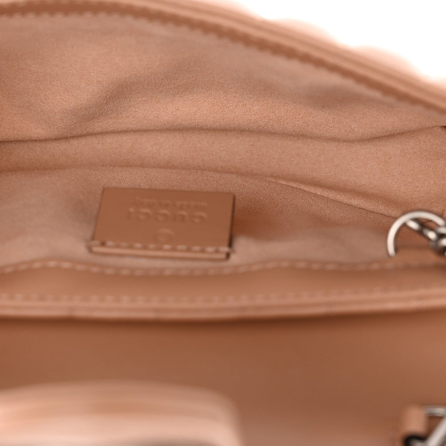 Calfskin Matelasse Aria Super Mini GG Marmont Shoulder Bag Camelia