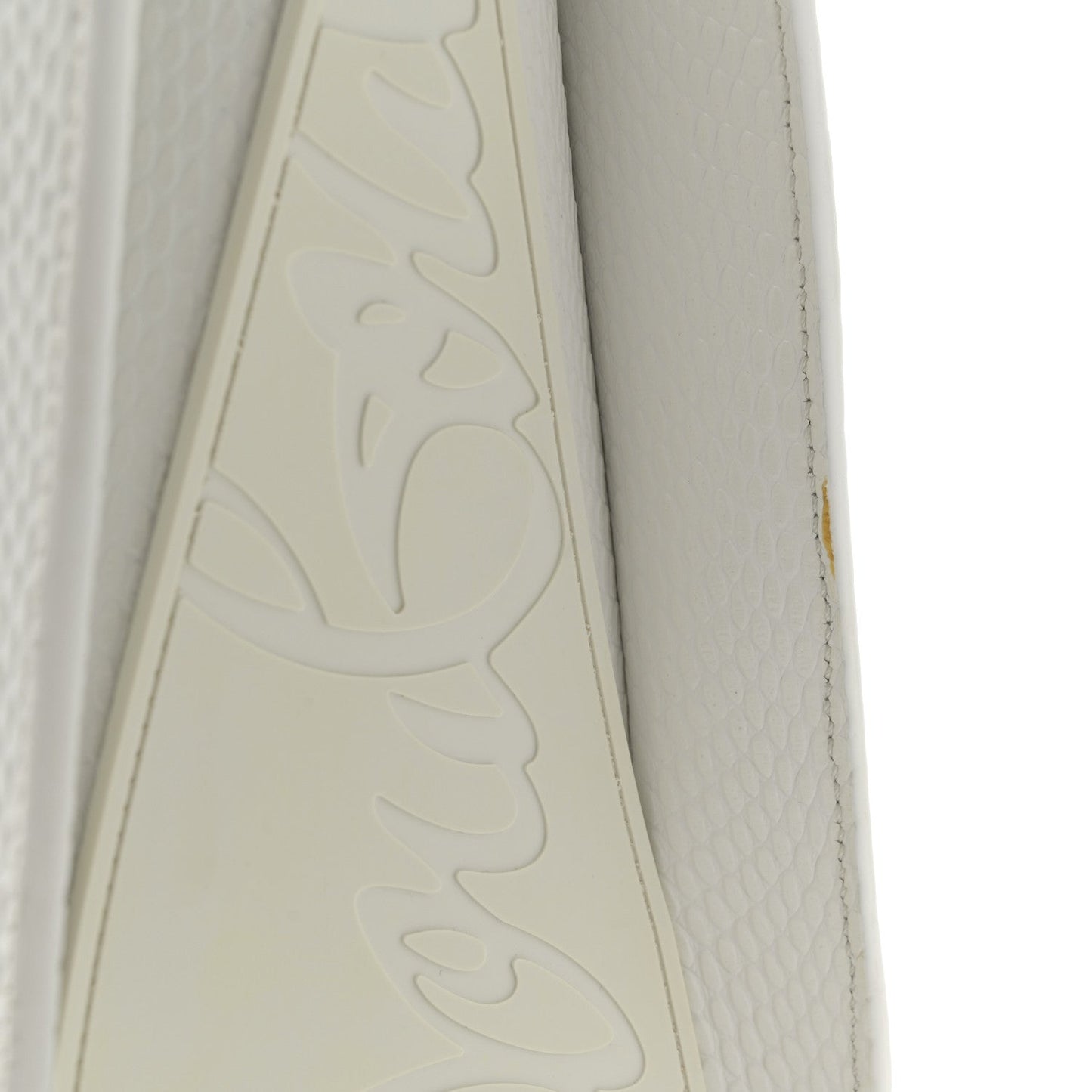 Calfskin Lizard Embossed Medium Paloma White