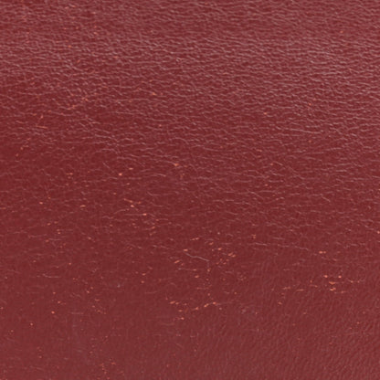 Shiny Smooth Calfskin Medium Frame Shoulder Bag Red Navy