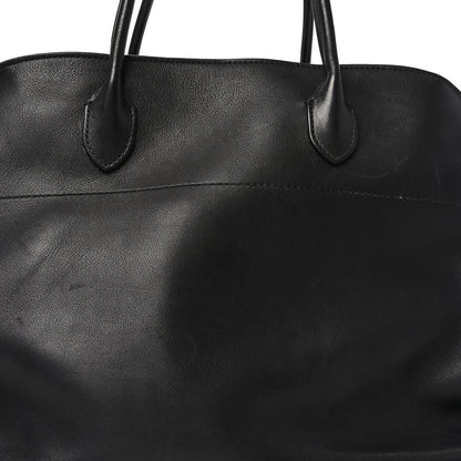 Polished Saddle Calfskin Soft Margaux 17 Black