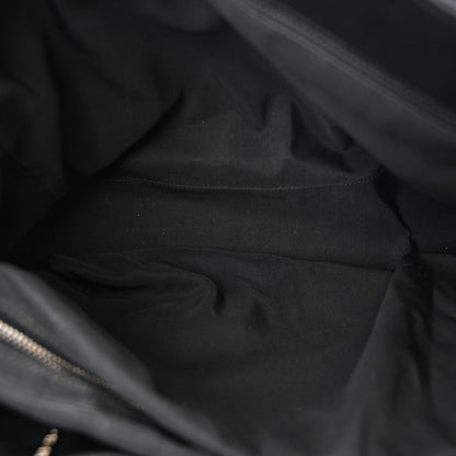 Calfskin Cerf Executive Shopper Tote Black