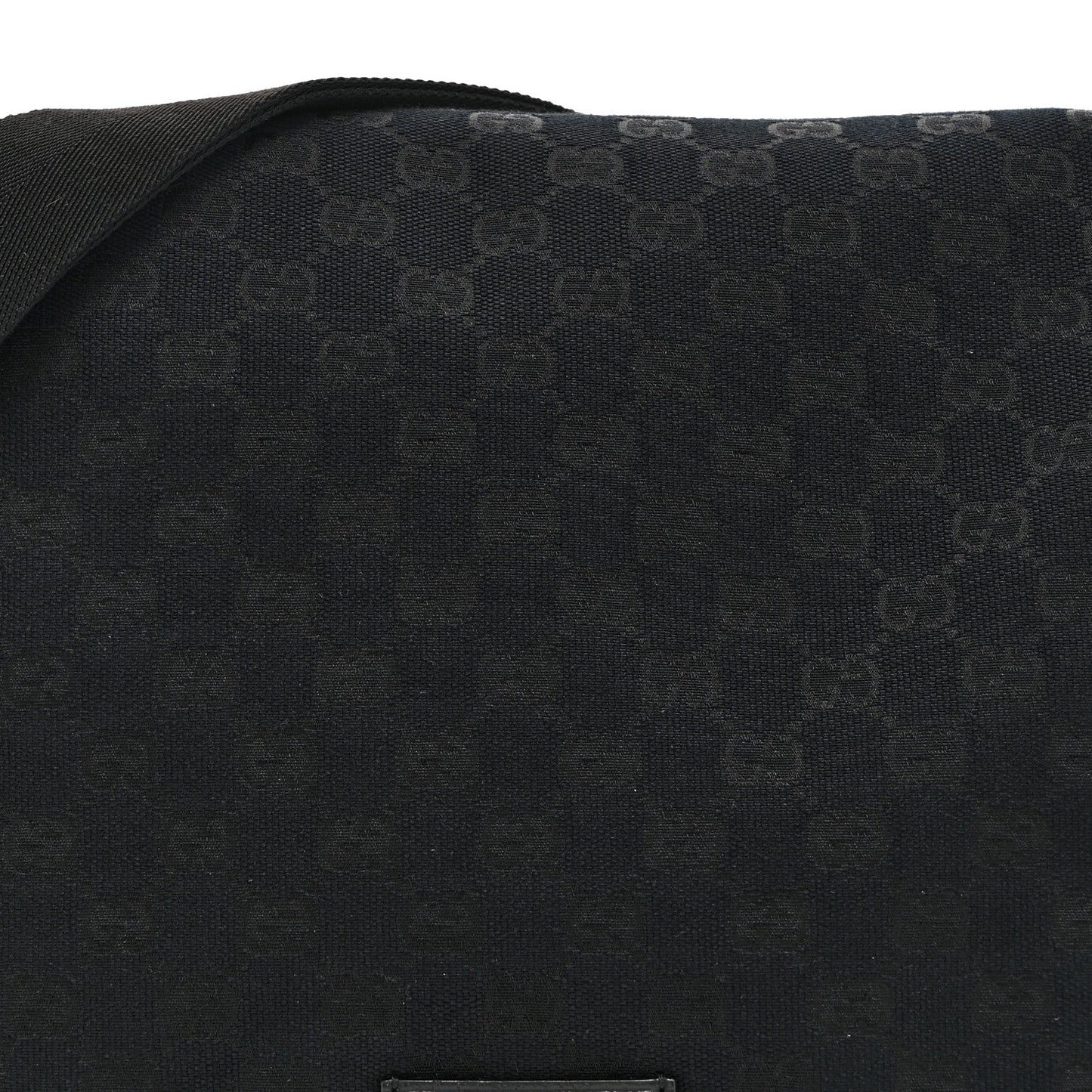 Monogram Small Flap Messenger Bag Black