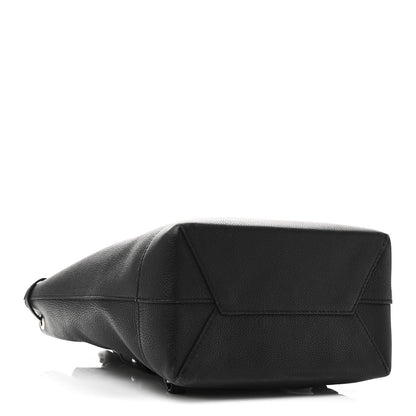 Calfskin Lockme Backpack Black