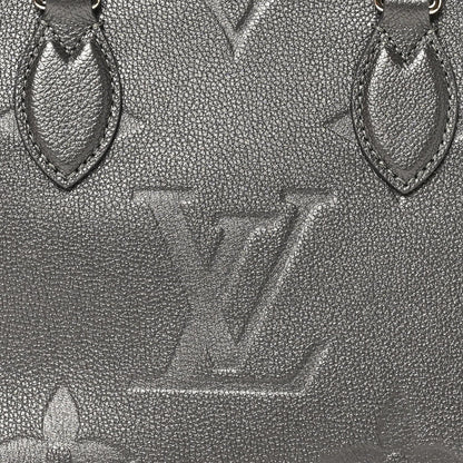 Metallic Empreinte Monogram Giant Onthego PM Gun Metal