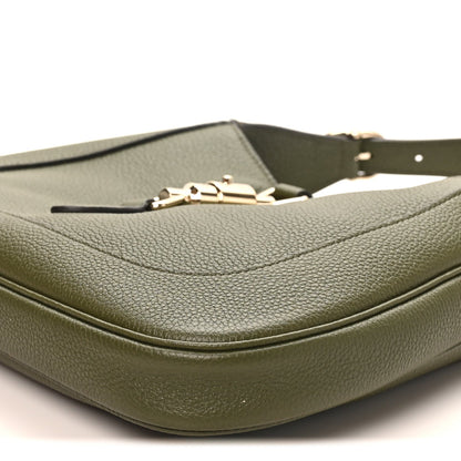 Grand Prix Calfskin Web Medium Jackie 1961 Hobo Dark Green