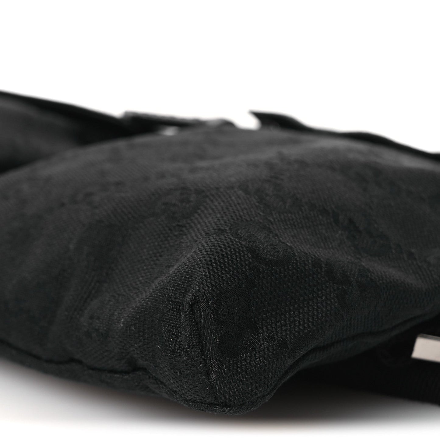 GG Monogram Double Pocket Belt Bag Black