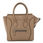 Drummed Calfskin Micro Luggage Dune