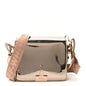 Patent Mirror Binder Clip Bag Rose Gold