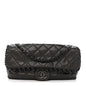 Calfskin Quilted Medium Chain Me Flap Grey