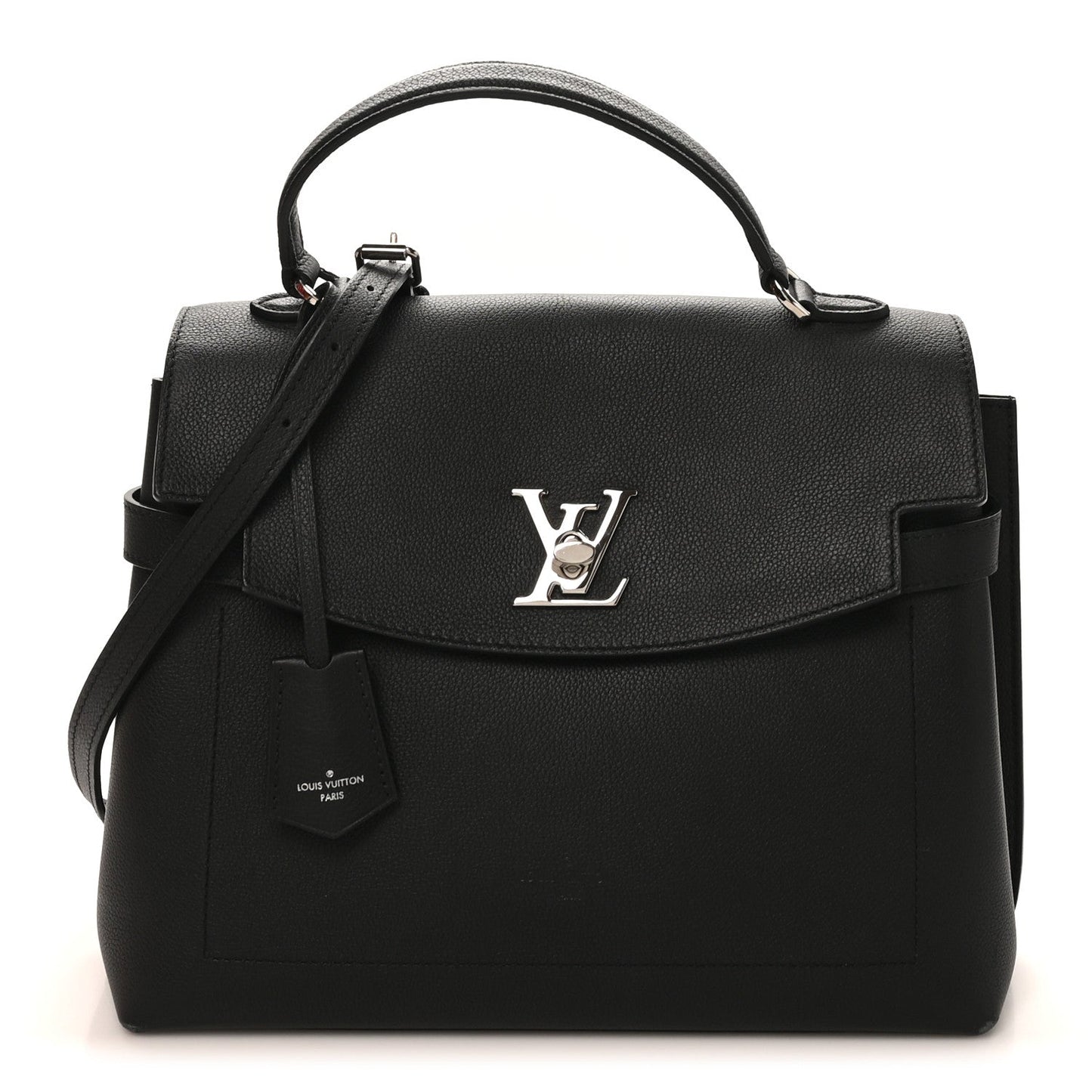 Soft Calfskin Lockme Ever MM Black