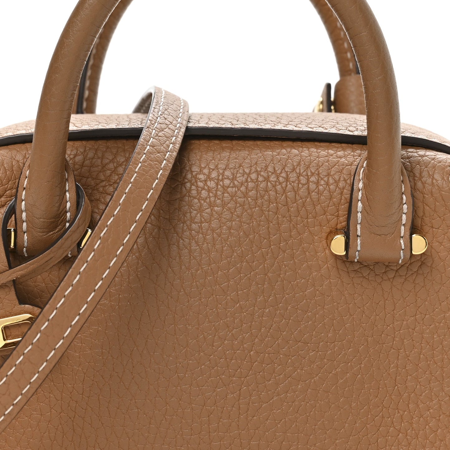 Taurillon Soft Nano Cool Box Satchel Vegetal Ivory