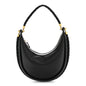 Smooth Calfskin Hula Hoop Shoulder Bag Black