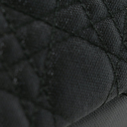 Coated Canvas Cannage Small Panarea Tote Black