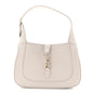 Ancora Calfskin Web Small Jackie Shoulder Bag Light Grey
