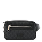 Soft GG Supreme Monogram Web Belt Bag Black Grey