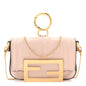 Nappa Matisse FF Embossed Nano Maxi Buckle Baguette Charm Rosa Quarzo